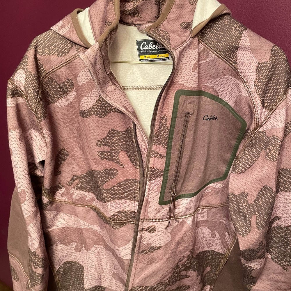 Cabelas Camo Merino Wool Coat